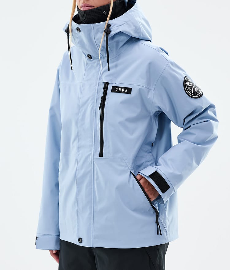 Dope Blizzard W Full Zip Snowboard Jacket Women Light Blue, Image 7 of 9