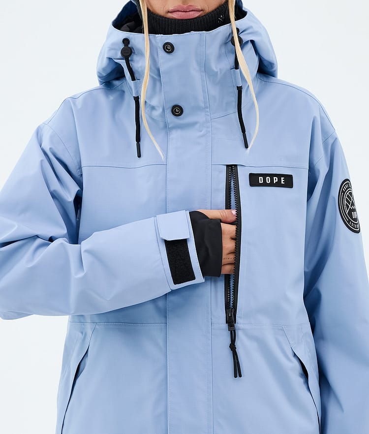 Dope Blizzard W Full Zip Veste de Ski Femme Light Blue, Image 8 of 9