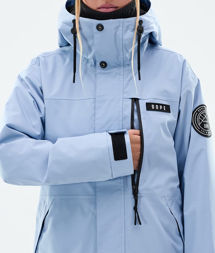 Dope Blizzard W Full Zip Ski Jacket Women Light Blue, Image 8 of 9