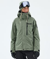 Dope Blizzard W Full Zip Ski Jacket Women Moss Green