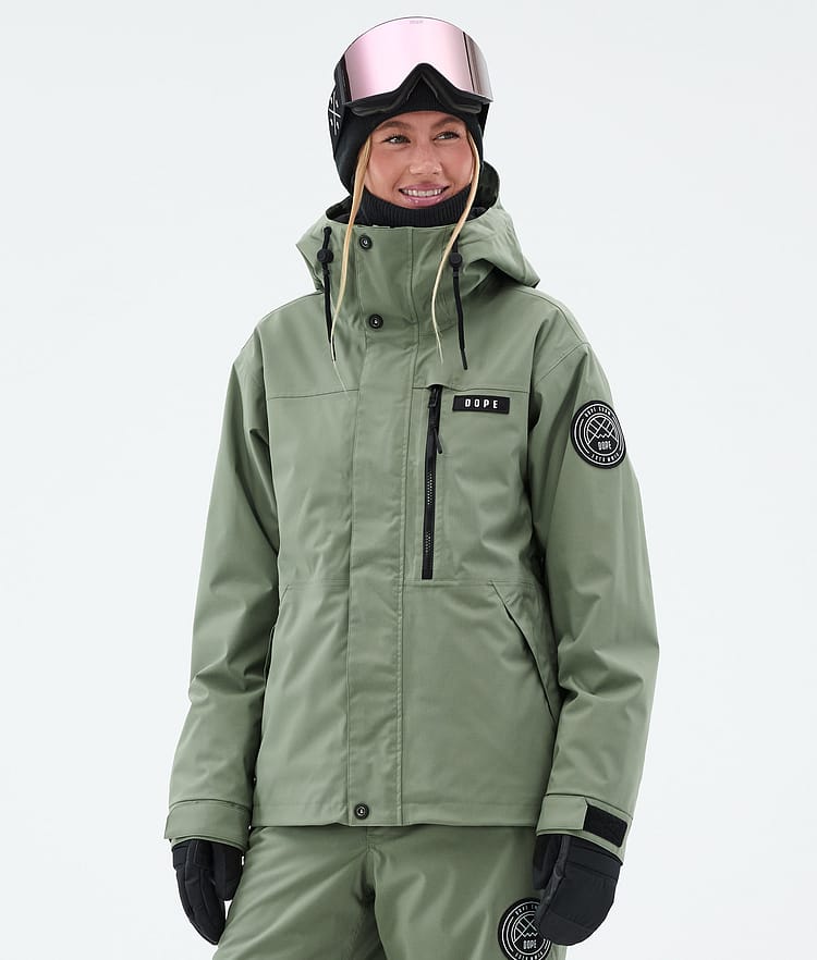 Dope Blizzard W Full Zip Ski Jacket Women Moss Green, Image 1 of 9