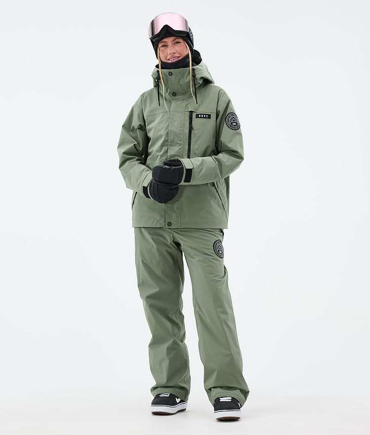 Dope Blizzard W Full Zip Snowboard Jacket Women Moss Green, Image 2 of 9