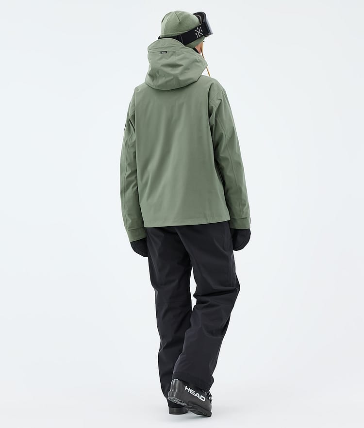 Dope Blizzard W Full Zip Skijacke Damen Moss Green, Image 3 of 9