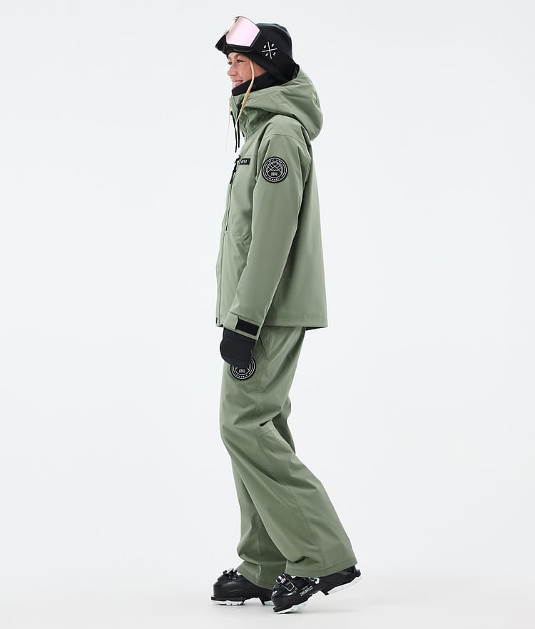 Dope Blizzard W Full Zip Ski Jacket Women Moss Green, Image 3 of 9