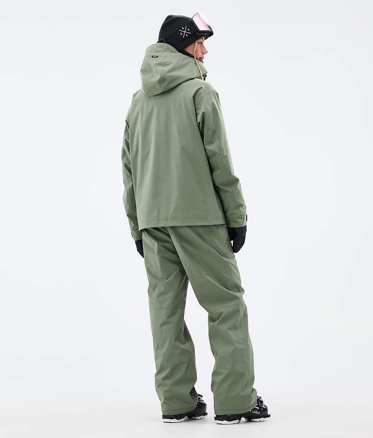 Dope Blizzard W Full Zip Ski Jacket Women Moss Green, Image 4 of 9