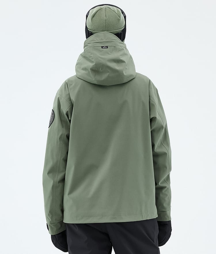 Dope Blizzard W Full Zip Bunda na Snowboard Dámské Moss Green, Image 6 of 9