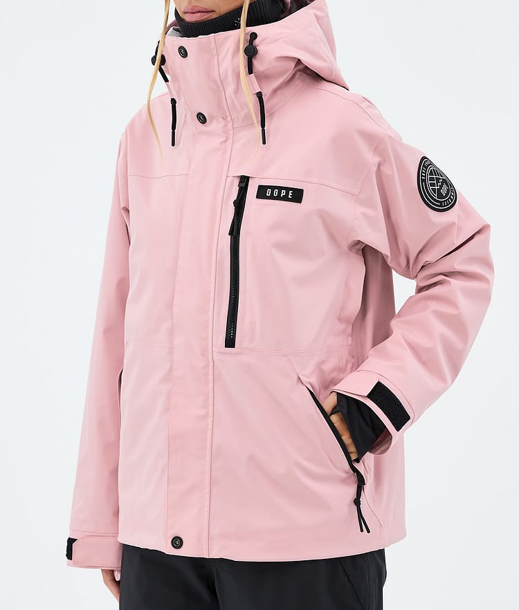 Dope Blizzard W Full Zip Veste Snowboard Femme Soft Pink, Image 7 of 9