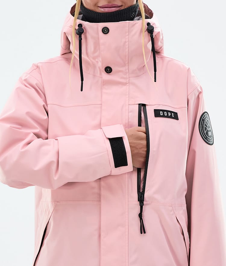 Dope Blizzard W Full Zip Snowboard Jacket Women Soft Pink, Image 8 of 9