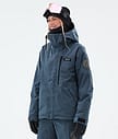Dope Blizzard W Full Zip Ski Jacket Women Metal Blue