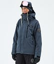 Dope Blizzard W Full Zip Veste de Ski Femme Metal Blue