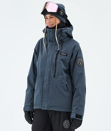 Dope Blizzard W Full Zip Snowboard Jacket Metal Blue