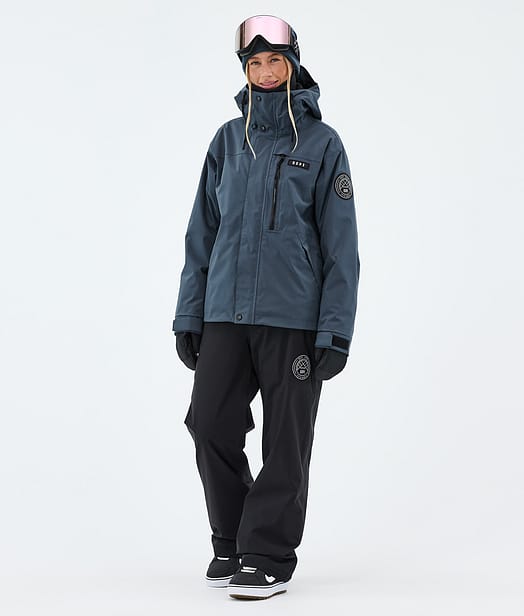 Dope Blizzard W Full Zip Snowboard Outfit Metal Blue/Black