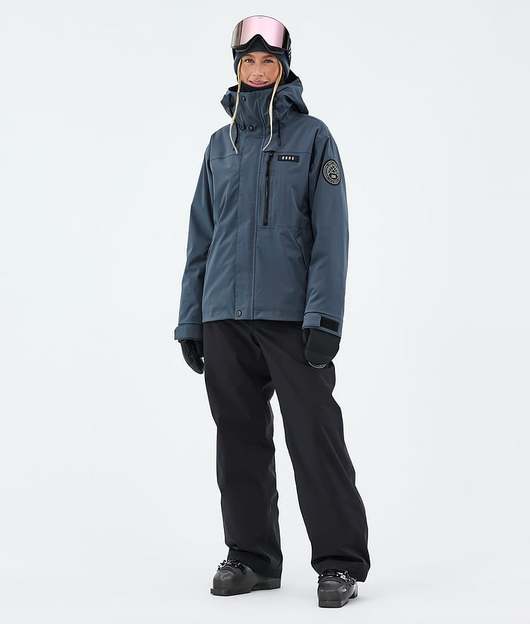 Dope Blizzard W Full Zip Skijacke Damen Metal Blue, Image 2 of 9
