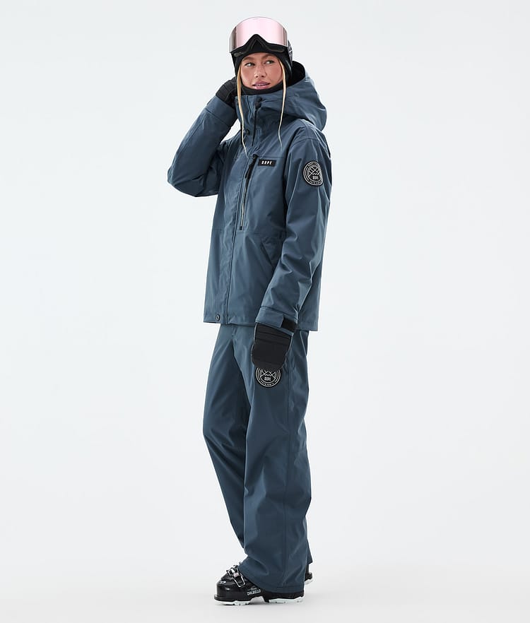 Dope Blizzard W Full Zip Ski Jacket Women Metal Blue, Image 3 of 9