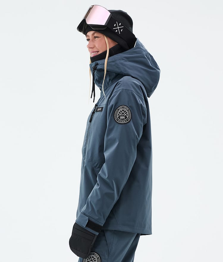 Dope Blizzard W Full Zip Snowboard Jacket Women Metal Blue, Image 5 of 9