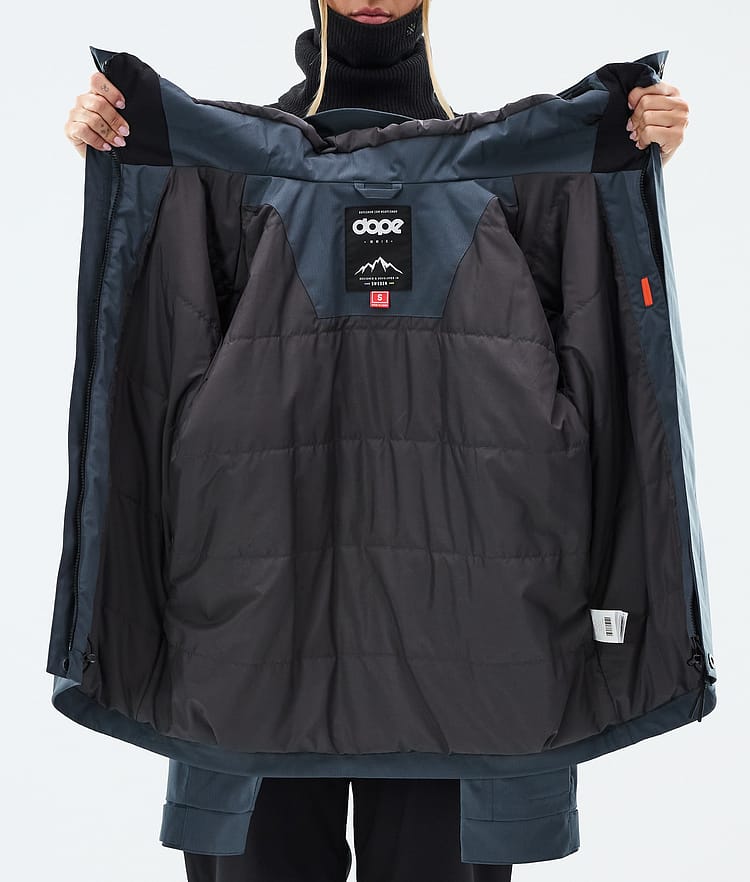 Dope Blizzard W Full Zip Snowboardjacke Damen Metal Blue, Image 9 of 9