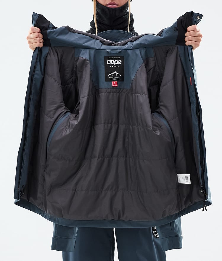 Dope Blizzard W Full Zip Snowboard Jacket Women Metal Blue, Image 9 of 9