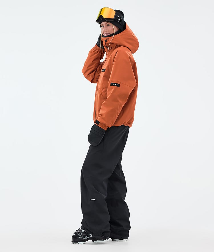 Dope Spartan W Veste de Ski Femme Burned Orange, Image 3 sur 8