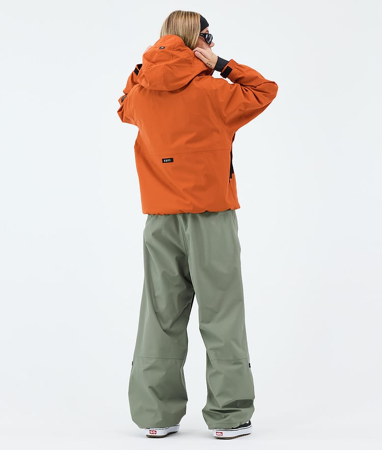 Dope Spartan W Snowboard Outfit Dames Burned Orange/Moss Green, Image 2 of 2