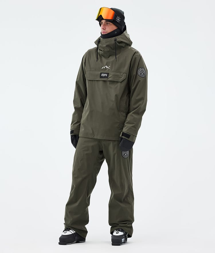 Dope Blizzard Ski Pants Men Olive Green, Image 2 of 5