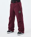 Dope Blizzard Snowboard Pants Men Burgundy