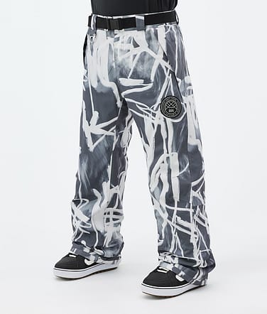 Dope Blizzard Pantalon de Snowboard Homme Scribble Black