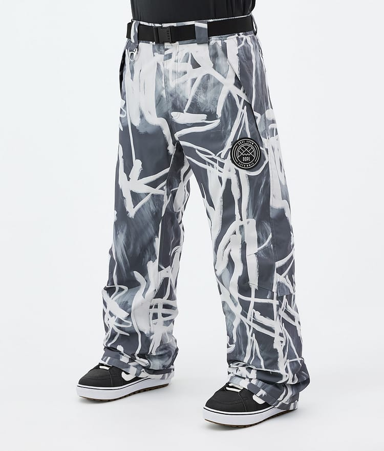 Dope Blizzard Snowboard Pants Men Scribble Black, Image 1 of 5