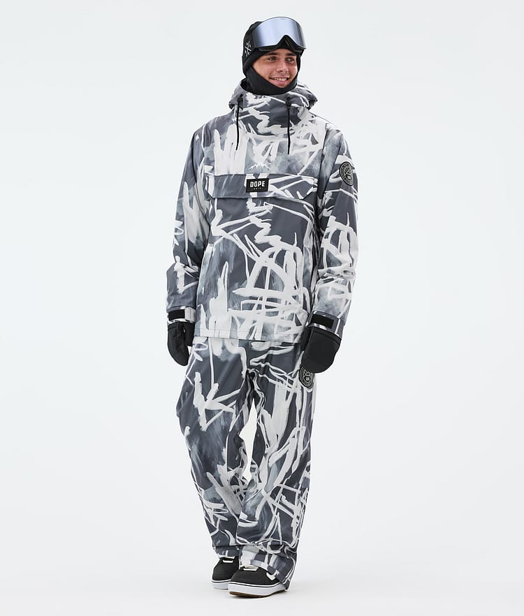 Dope Blizzard Snowboard Pants Men Scribble Black, Image 2 of 5