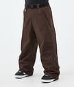 Dope Big Snowboard Pants Men Dark Brown