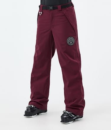 Dope Blizzard W Pantalon de Ski Femme Burgundy