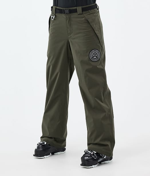 Dope Blizzard W Pantaloni Sci Donna Olive Green