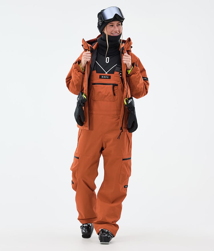 Dope Vertex W Ski Pants Women Burned Orange, Image 2 of 7