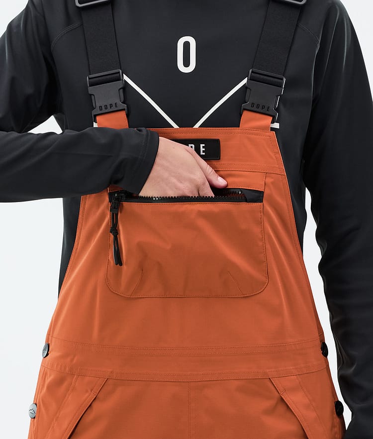 Dope Vertex W Snowboard Pants Women Burned Orange, Image 6 of 7