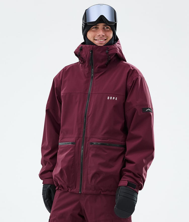 Dope Vertex Ski Jacket Men Burgundy, Image 1 of 8