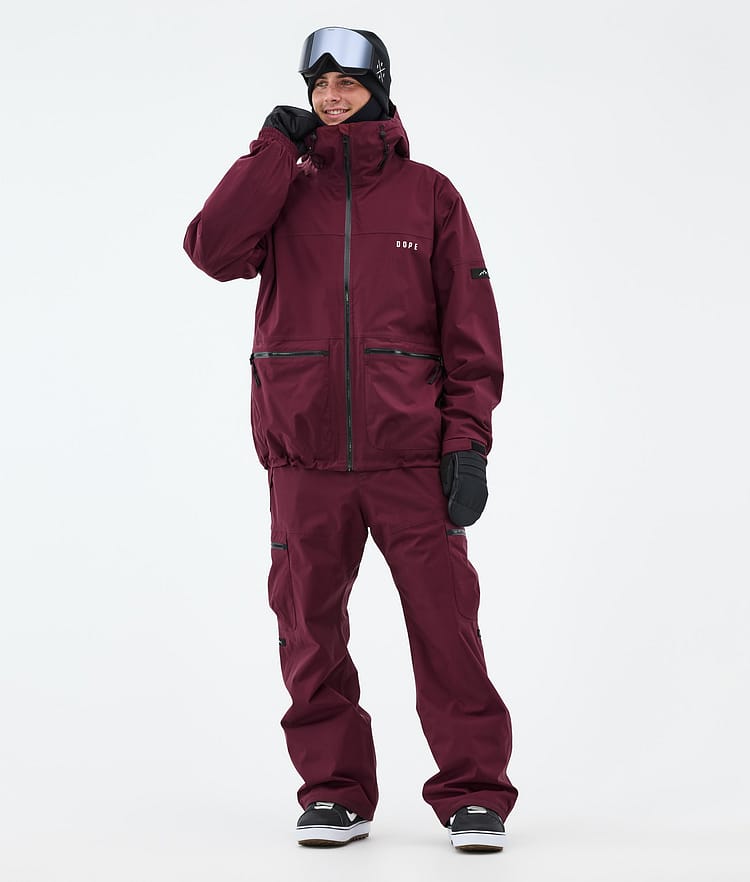 Dope Vertex Snowboard Jacket Men Burgundy, Image 2 of 8