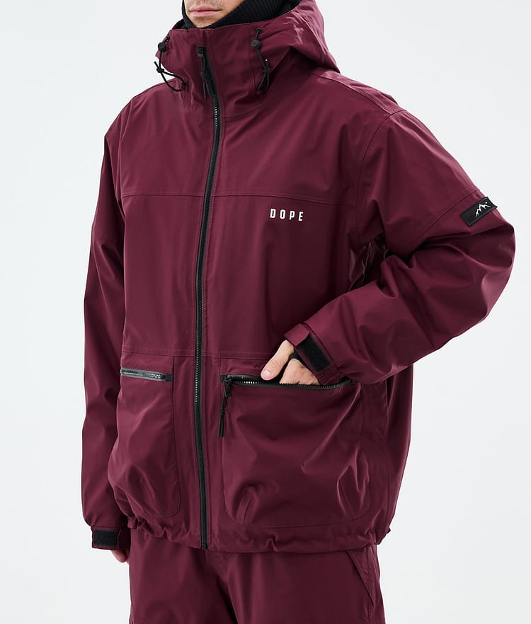 Dope Vertex Ski Jacket Men Burgundy, Image 7 of 8