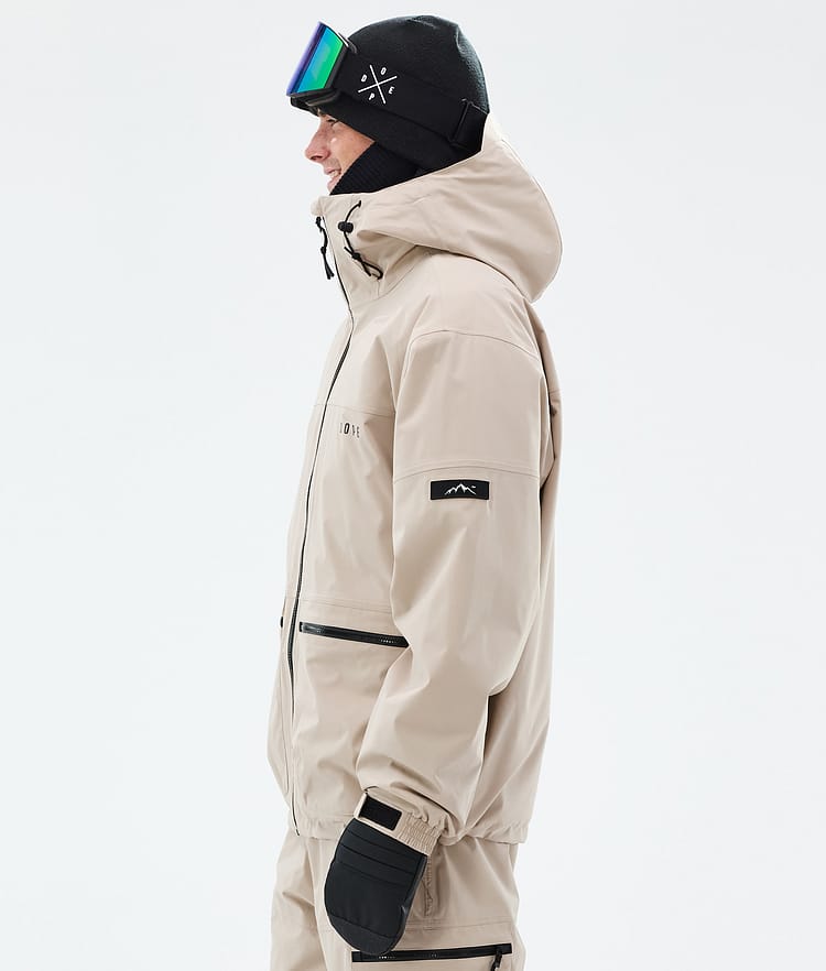 Dope Vertex Snowboard Jacket Men Sand, Image 5 of 8