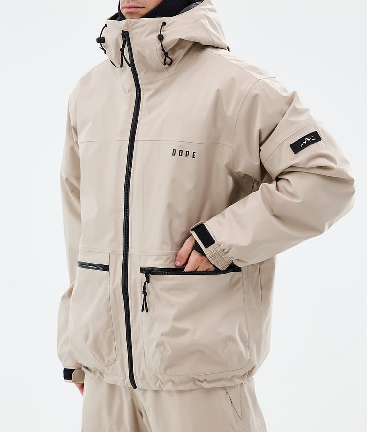 Dope Vertex Snowboard Jacket Men Sand, Image 7 of 8