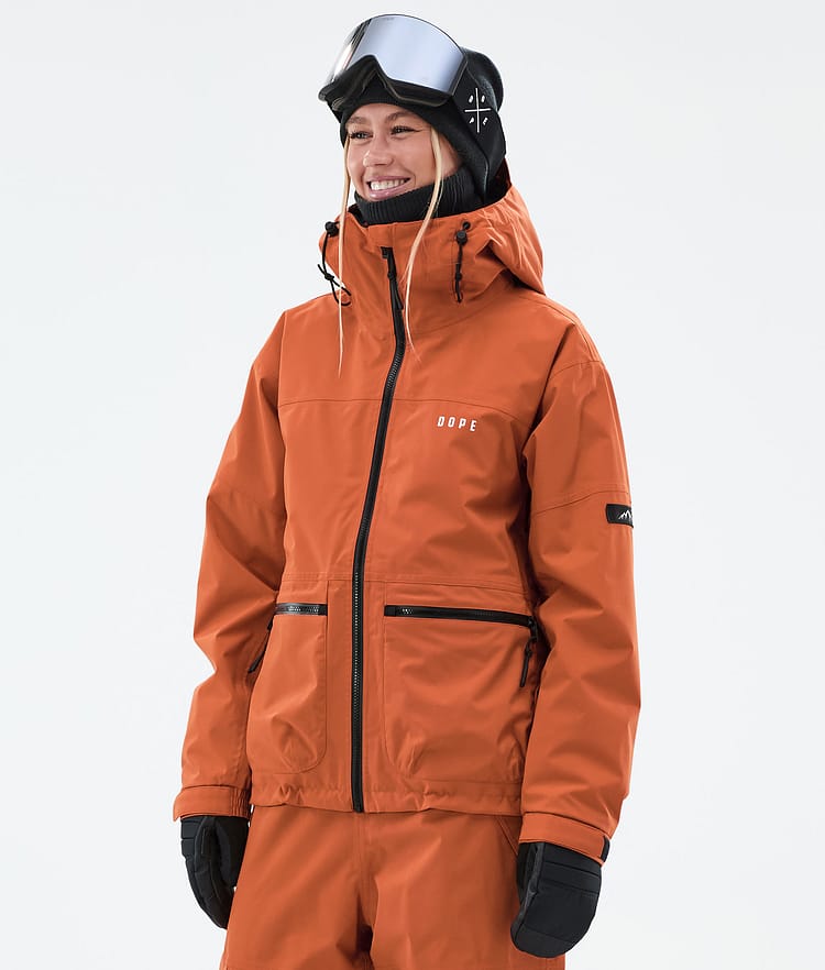 Dope Vertex W Snowboard Jacket Women Burned Orange, Image 1 of 8