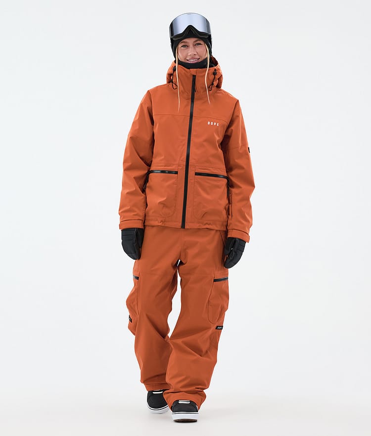 Dope Vertex W Snowboard Jacket Women Burned Orange, Image 2 of 8