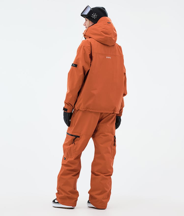 Dope Vertex W Snowboard Jacket Women Burned Orange, Image 4 of 8
