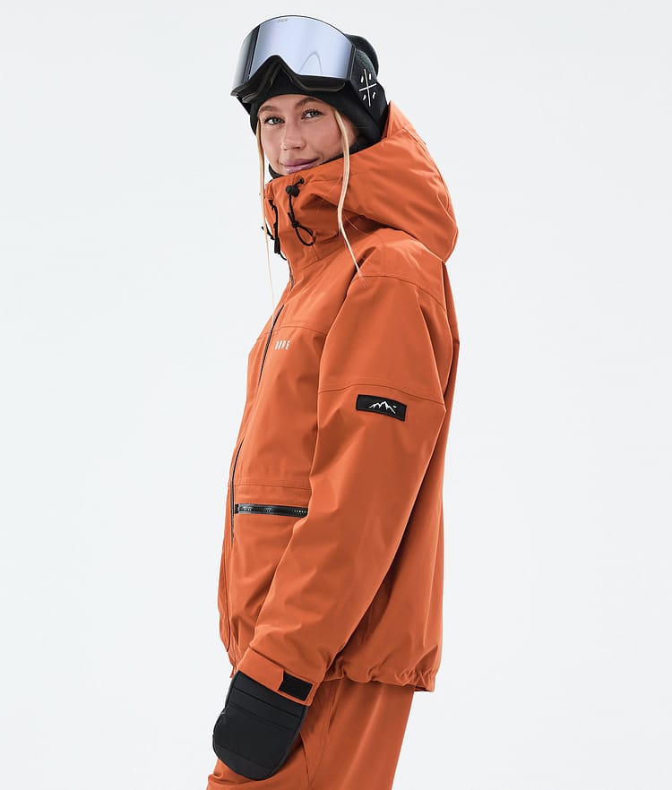 Dope Vertex W Giacca Snowboard Donna Burned Orange, Immagine 5 di 8