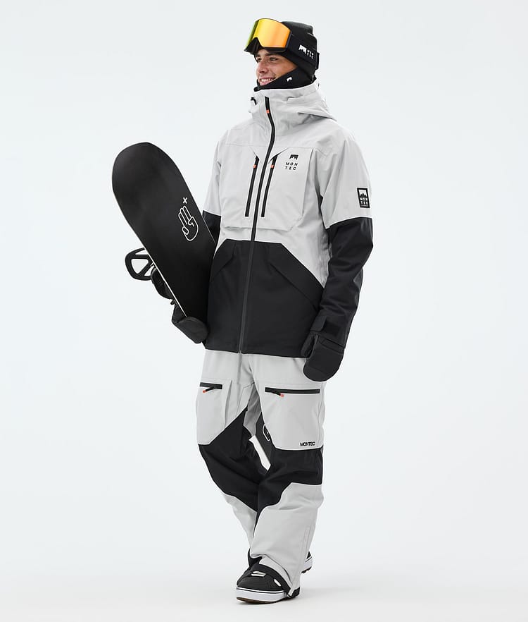 Montec Arch Snowboard Jacket Men Light Grey/Black, Image 3 of 10