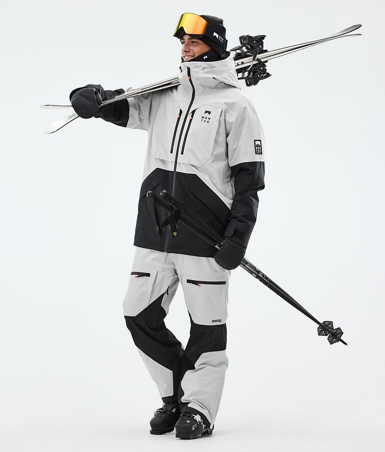 Montec Arch Ski Jacket Men Light Grey/Black, Image 3 of 10