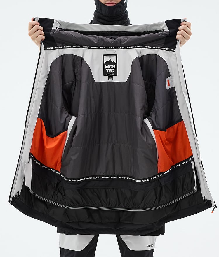 Montec Arch Snowboard Jacket Men Light Grey/Black, Image 10 of 10