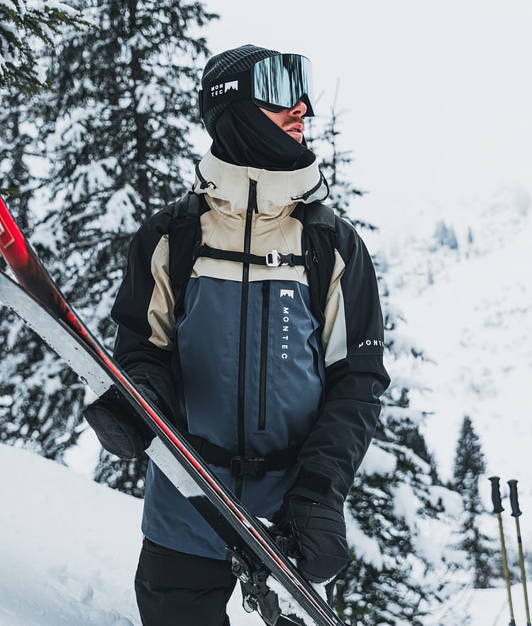 Montec Morpheus Veste de Ski Homme Sand/Black/Metal Blue, Image 2 sur 10