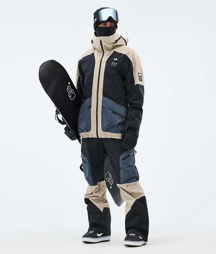 Montec Morpheus Snowboard Jacket Men Sand/Black/Metal Blue, Image 3 of 10