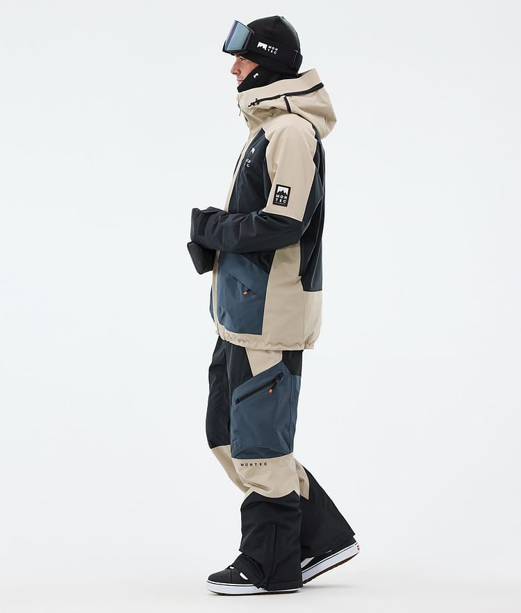 Montec Morpheus Snowboard jas Heren Sand/Black/Metal Blue, Afbeelding 3 van 9