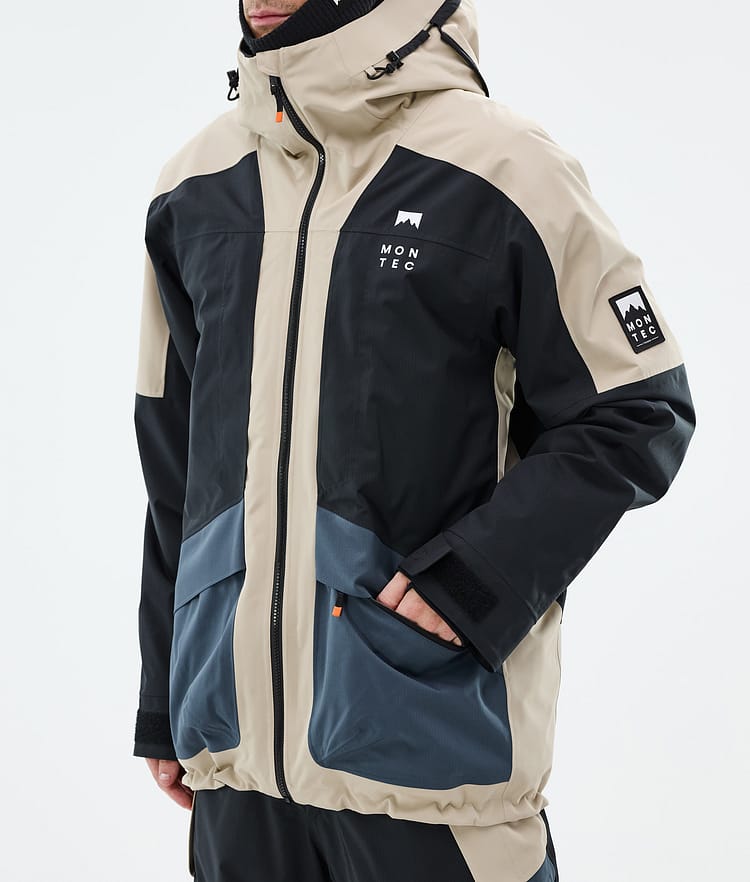 Montec Morpheus Snowboard Jacket Men Sand/Black/Metal Blue, Image 8 of 10