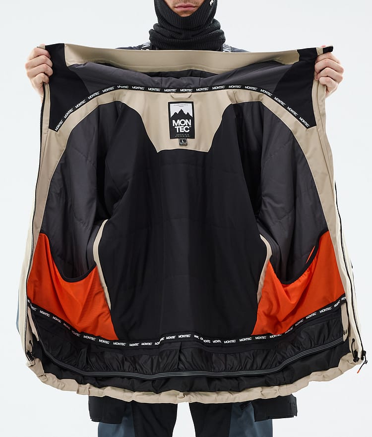 Montec Morpheus Snowboard Jacket Men Sand/Black/Metal Blue, Image 10 of 10